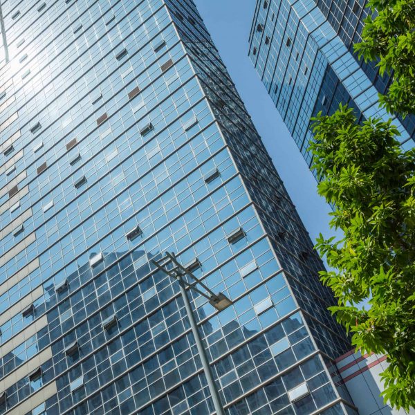detail shot of modern architecture facade,business concepts,in city of China.